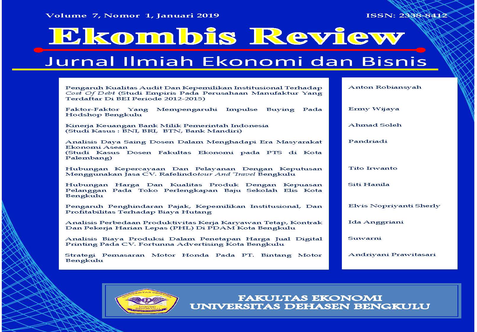 Analisis Biaya Produksi Dalam Peapan Harga Jual Digital Printing Pada Cv Fortunnaadvertising Kota Bengkulu Ekombis Review Jurnal Ilmiah Ekonomi Dan Bisnis